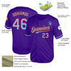 Custom Purple Light Blue-Red Mesh Authentic Throwback Baseball Jersey