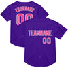 Custom Purple Pink-White Mesh Authentic Throwback Baseball Jersey