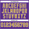 Custom Purple Old Gold-White Mesh Authentic Football Jersey