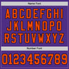 Custom Purple Orange-Black Mesh Authentic Throwback Football Jersey