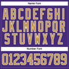 Custom Purple Old Gold-White Hockey Lace Neck Jersey