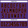 Custom Purple Black-Orange Hockey Lace Neck Jersey