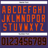 Custom Purple Black-Orange Hockey Jersey