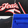 Custom Royal White Mesh Authentic Throwback Baseball Jersey