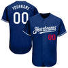 Custom Royal White-Red Authentic Baseball Jersey