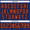 Custom Royal Orange-Black Hockey Jersey