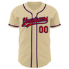 Custom Sand Red-Royal Authentic Baseball Jersey