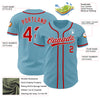 Custom Shadow Blue Red-White Authentic Baseball Jersey