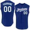 Custom Royal Purple-Teal Authentic Sleeveless Baseball Jersey