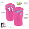 Custom Pink White-Royal Authentic Sleeveless Baseball Jersey