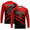 Custom Red Black-White Sublimation Soccer Uniform Jersey