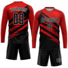 Custom Red Black-White Sublimation Soccer Uniform Jersey