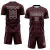 Custom Brown White Sublimation Soccer Uniform Jersey