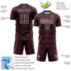 Custom Brown White Sublimation Soccer Uniform Jersey