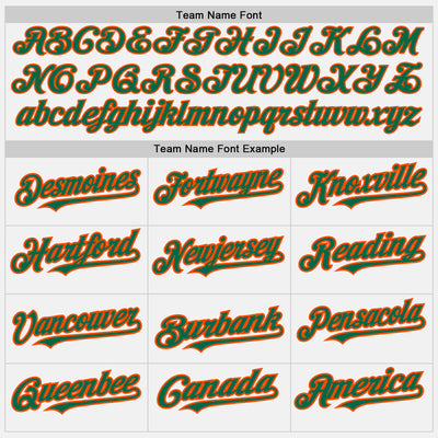 Custom White Kelly Green Pinstripe Orange Two-Button Unisex Softball Jersey