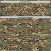 Custom Camo Brown-Cream Salute To Service Two-Button Unisex Softball Jersey