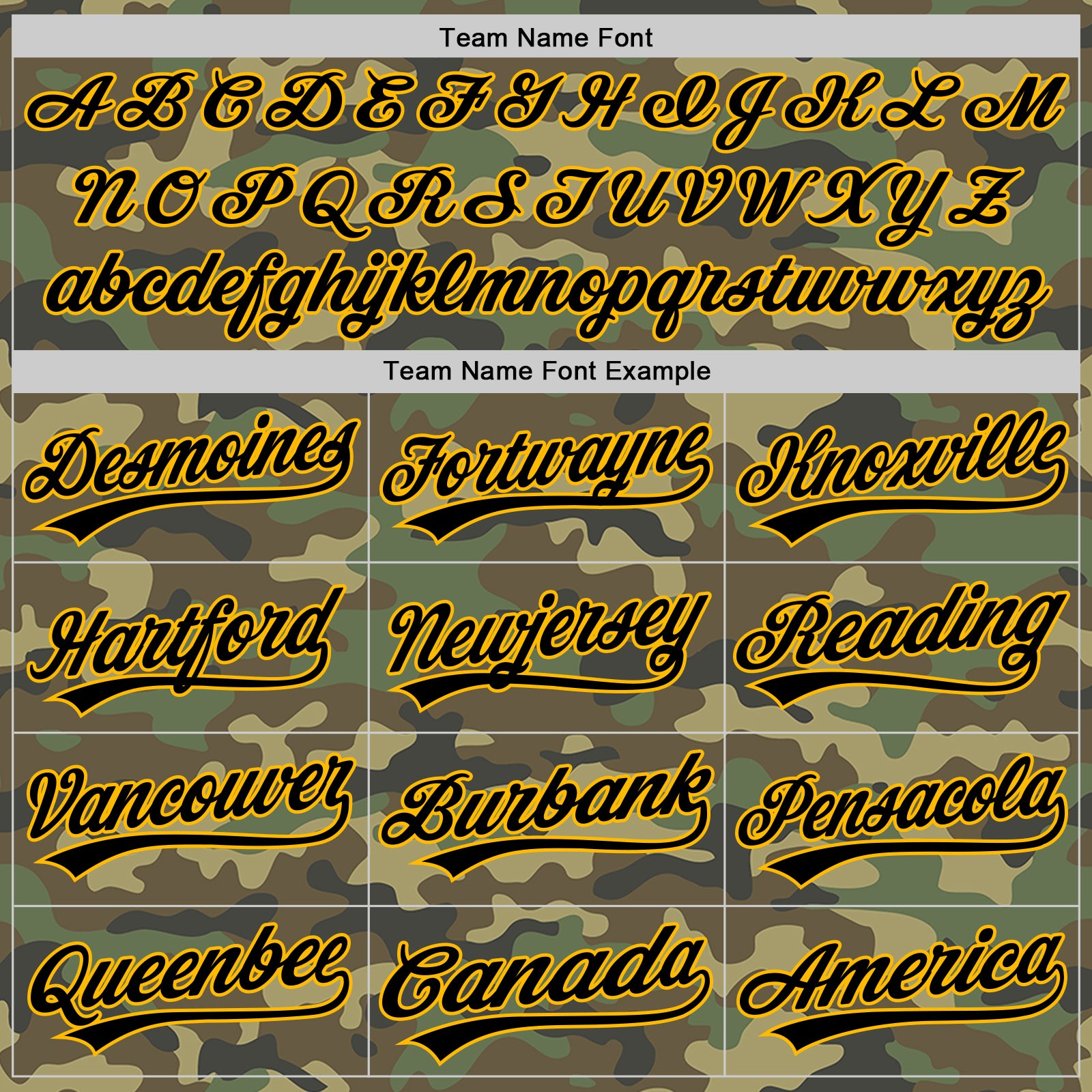 Custom Camo Black-Gold Salute To Service Two-Button Unisex Softball Jersey