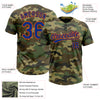 Custom Camo Royal-Orange Salute To Service Two-Button Unisex Softball Jersey