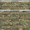 Custom Camo Olive-Cream Salute To Service Two-Button Unisex Softball Jersey