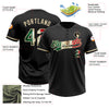 Custom Black Vintage Mexican Flag-City Cream Two-Button Unisex Softball Jersey