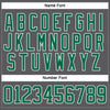 Custom Steel Gray Kelly Green-White Hockey Lace Neck Jersey