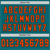 Custom Teal Orange-Black Mesh Authentic Throwback Football Jersey