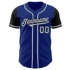 Custom Royal Gray-Black Authentic Two Tone Baseball Jersey