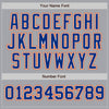 Custom Gray Royal-Orange Authentic Two Tone Baseball Jersey