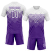 Custom Purple White Geometric Shape Sublimation Volleyball Uniform Jersey