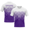 Custom Purple White Geometric Shape Sublimation Volleyball Uniform Jersey