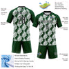 Custom Green Black-White Geometric Shape Sublimation Volleyball Uniform Jersey