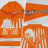 Custom Stitched Bay Orange White-Black 3D American Flag And Deer Hunting Sports Pullover Sweatshirt Hoodie