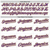 Custom White Purple Pinstripe Old Gold Authentic Sleeveless Baseball Jersey