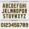 Custom White (Green Orange Pinstripe) Green-Orange Authentic Baseball Jersey