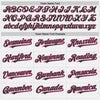 Custom White (Green Pink Pinstripe) Green-Pink Authentic Baseball Jersey