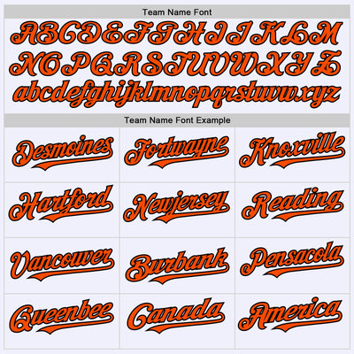 Custom White Orange-Black Mesh Authentic Throwback Baseball Jersey