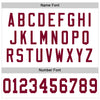 Custom White Maroon Mesh Authentic Throwback Football Jersey