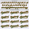 Custom White Kelly Green-Orange Authentic Throwback Baseball Jersey