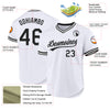 Custom White Black Authentic Throwback Baseball Jersey