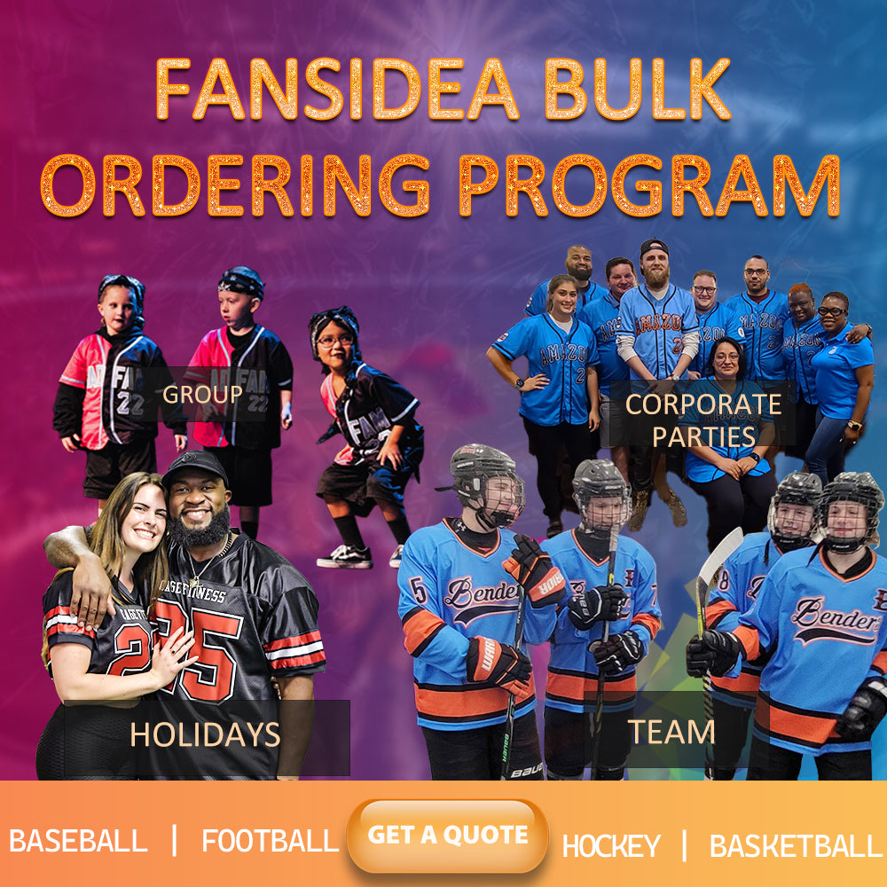 Custom Jerseys Baseball, Basketball, Football & Hockey at Fansidea