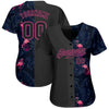 Custom 3D Pattern Design Flamingo Authentic Baseball Jersey