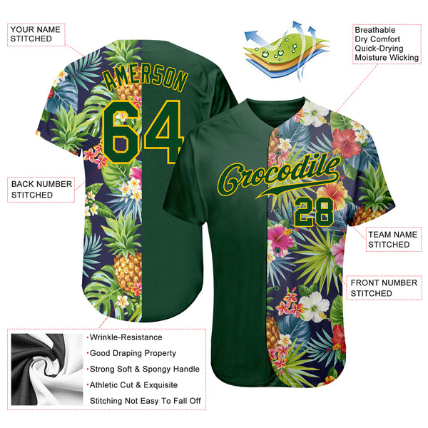 Oregon Ducks Flower Classic NFL Baseball Jersey Shirt