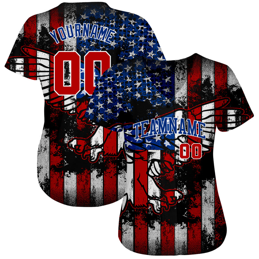 Personalized Arizona Diamondbacks Grunge Stripe American Flag Pattern MLB  Hawaiian Shirt
