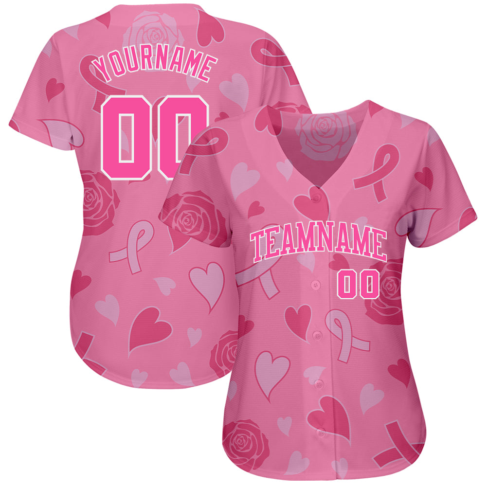 Custom Pittsburgh Pirates Womens Apparel 3D Breast Cancer