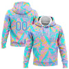 Custom Stitched Pink Light Blue-White 3D Pattern Design Gradient Abstract Sports Pullover Sweatshirt Hoodie