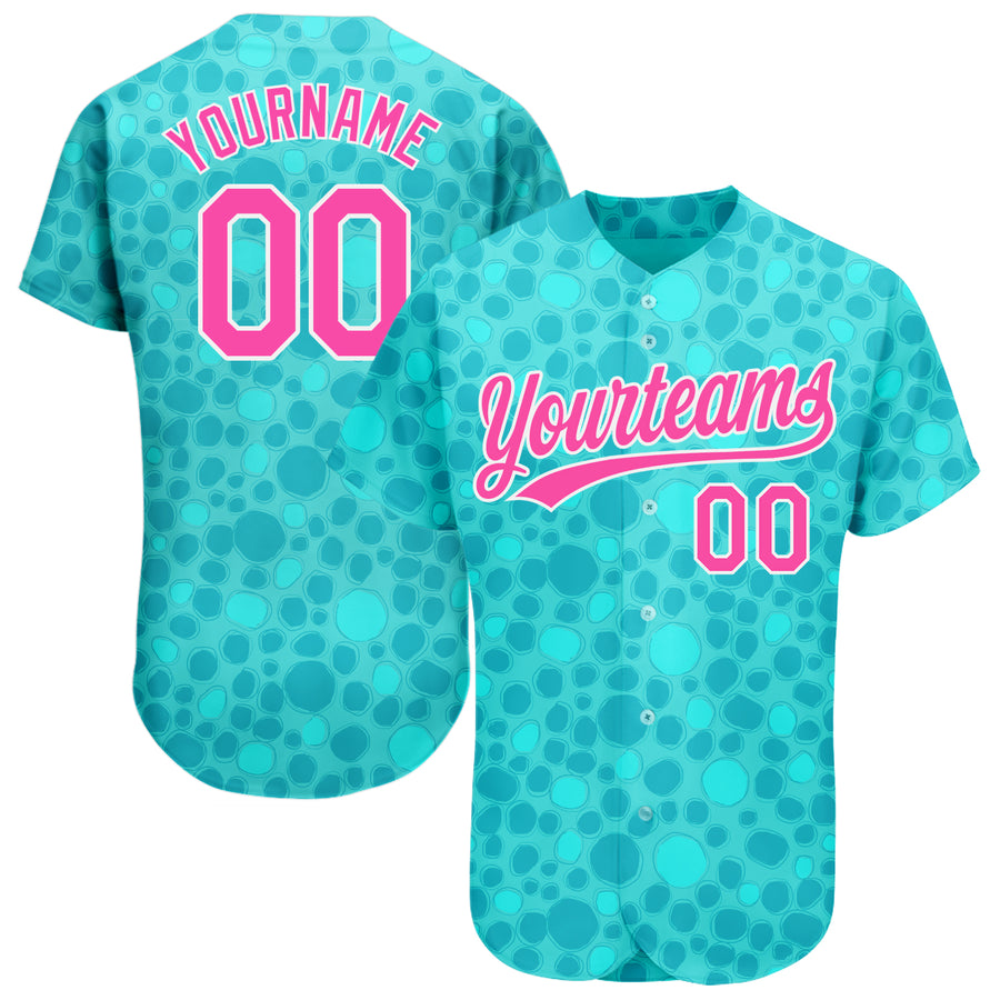 Custom Pink Ribbon Baseball Jersey Pink White-Hot Pink 3D Breast Cancer  Awareness Month Women Health Care Support Authentic - FansIdea