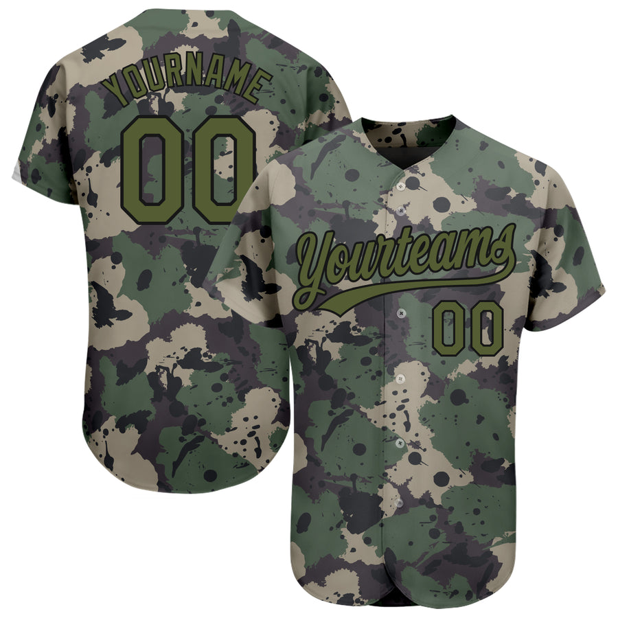 Cheap Custom Olive Neon Yellow-Black Authentic Salute To Service