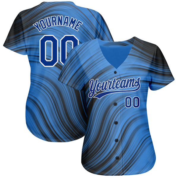 Navy Skull Miller Lite 3D Baseball Jersey - Bring Your Ideas