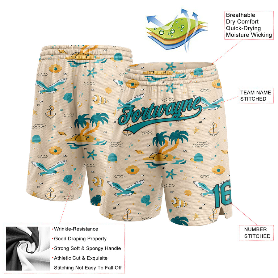 Men's Custom Palm Trees Basketball Shorts