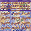 Custom White Purple-Gold 3D Pattern Design Hawaii Palm Leaves And Flowers Authentic Baseball Jersey